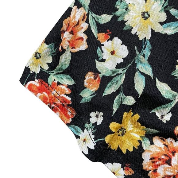 NAIF Floral Blouse Black Size Medium - Picture 3 of 5